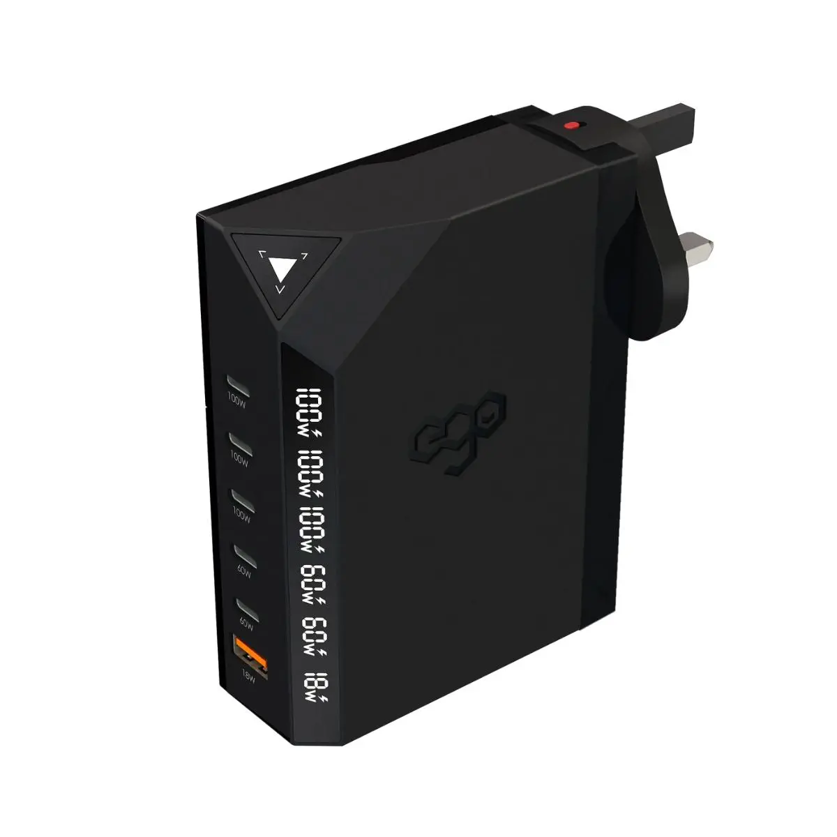 Ego Exinno+ 300W 6-Ports Gan Charger (Us | Uk | Eu | Au Plug) 1