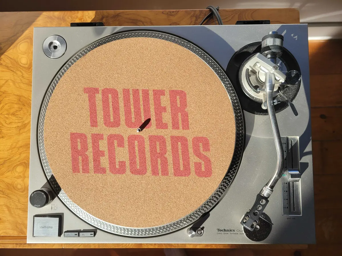 Cork Slipmat W/ Tower Records Logo 1