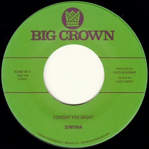 Synthia: Tonight You Might / Dissolve - 7-Inch Single 1