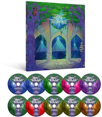 Ozric Tentacles: Through The Magick Valley - 9Cd+Dvd & Hardbound Book - Compact Discs 1