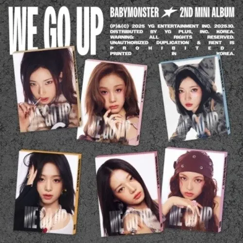 Babymonster: We Go Up - Random Cover Pattern Version - Incl. 56Pg Photobook, 3 Selfie Photocards + Folded Poster - Compact Discs 1