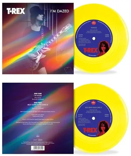 T.Rex: I'm Dazed / Billy Super Duper - Cosmic Yellow Vinyl - 7-Inch Single 1