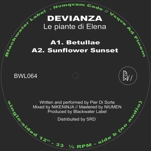 Devianza: Le Piante Di Elena - 12-Inch Single 1
