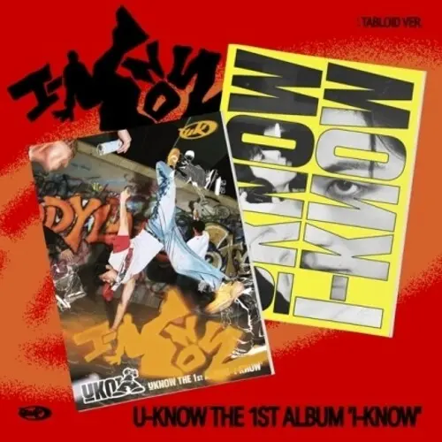 U-Know Yoonho: I-Know - Tabloid Version - Incl. Tabloid Sheet, 8 Sticker Set + Photocard - Compact Discs 1