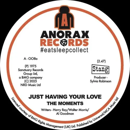 The Moments: Just Having Your Love - 7-Inch Single 1