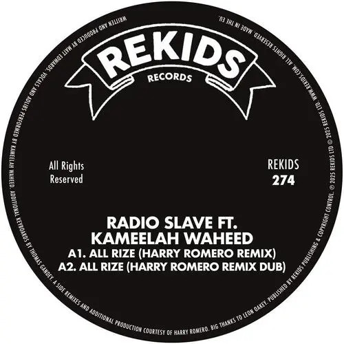 Radio Slave: All Rize (Harry Romero Remix) - 12-Inch Single 1