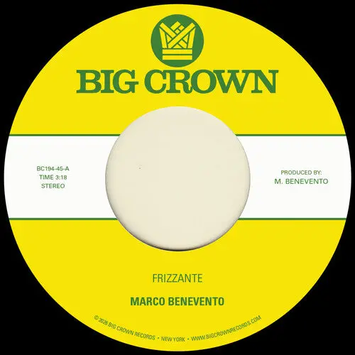 Marco Benevento: Frizzante B/W Turandot - Vinyl Lp 1