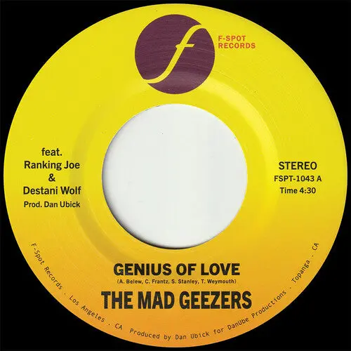 Mad Geezers: Genius Of Love / Genius Of Dub - 7-Inch Single 1