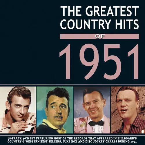 Various Artists: The Greatest Country Hits Of 1951 (Various Artists) - Compact Discs 1