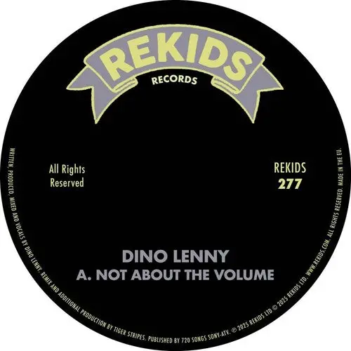 Dino Lenny: Not About The Volume (With Tiger Stripes Remix) - 12-Inch Single 1