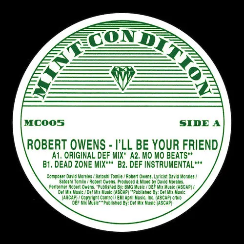 Robert Owens: I'll Be Your Friend - 12-Inch Single 1