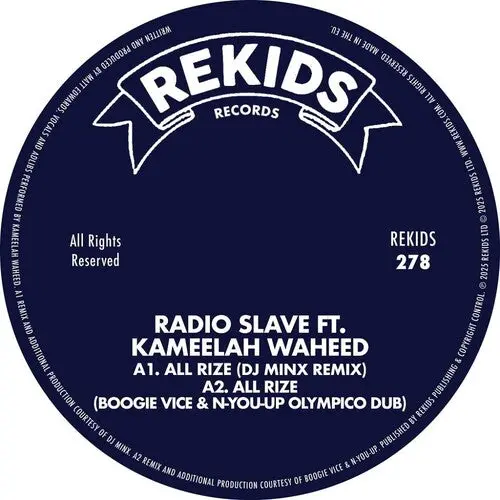 Radio Slave: All Rize (Remixes Part 2) - 12-Inch Single 1