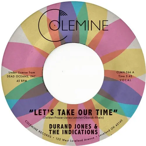 Durand Jones & The Indications: Let's Take Our Time / Flower Moon - 7-Inch Single 1