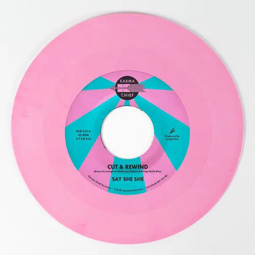 Say She She: Cut & Rewind / Disco Life - Pink - 7-Inch Single 1