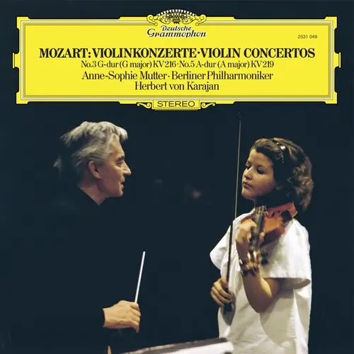 Anne-Sophie Mutter: Mozart: Violin Concertos Nos. 3 & 5 - Vinyl Lp 1