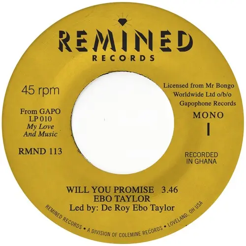 Ebo Taylor: Will You Promise / Maye Omama - 7-Inch Single 1
