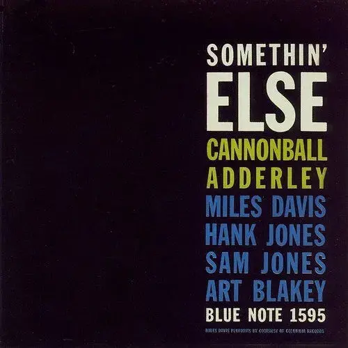 Cannonball Adderley: Somethin' Else - Limited 180-Gram Crystal Clear Vinyl With Bonus Tracks - Vinyl Lp 1