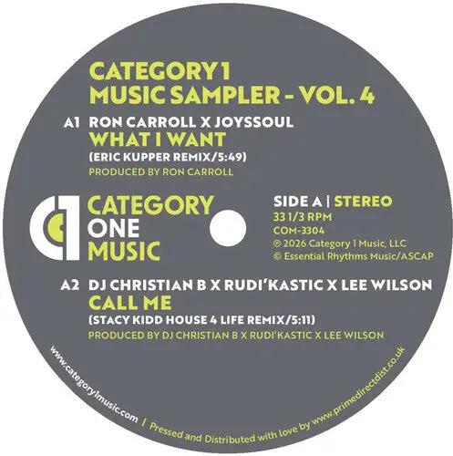 Category 1 Music Sampler Vol. 4 / Various: Category 1 Music Sampler Vol. 4 - 12-Inch Single 1