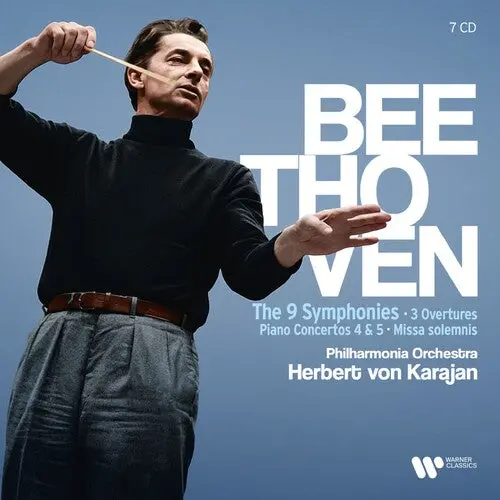 Herbert Von Karajan: Beethoven: 9 Symphonies, Piano Concertos Nos. 4 & 5, Missa Solemnis - Compact Discs 1