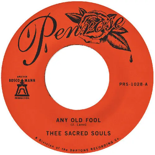 Thee Sacred Souls: Any Old Fool B/W Price I'll Pay - 7-Inch Single 1