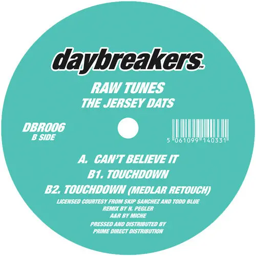 Raw Tunes: The Jersey Dats - 12-Inch Single 1