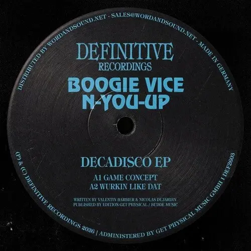 Boogie Vice / N-You-Up: Decadisco - 12-Inch Single 1