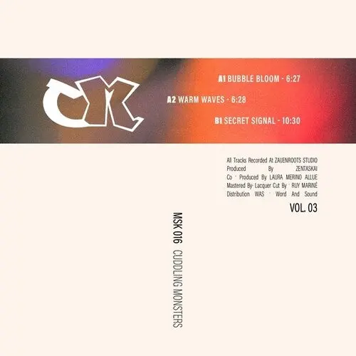 Cuddling Monsters (Zentaskai & Laura Merino Allue): Cuddling Monsters, Vol. 3 - 12-Inch Single 1