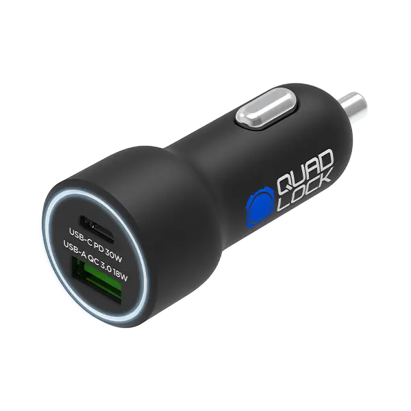 Quad Lock 360 Accessory - Dual Usb 12V Car Charger 1