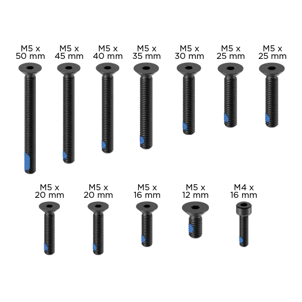 Replacement - Pro Screw Set Black 1
