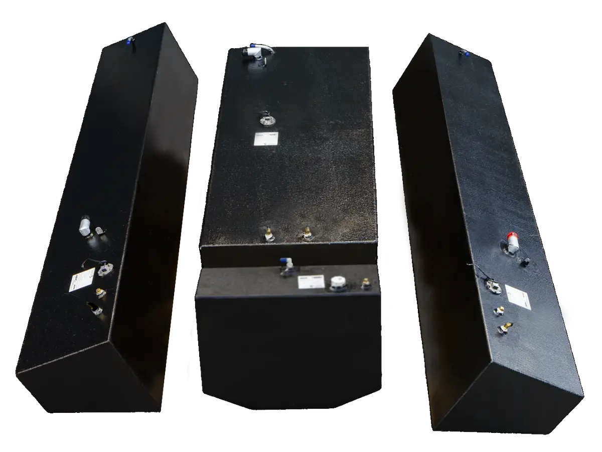 Contender 31' - 3 Fuel Tank Combo Kit #1 - 1 Large Belly (128 Gal.) & 2 Standard Saddle Tanks (85 Gal.) & 1 Water Tank (21.26 Gal.) | Oem Replacement 1