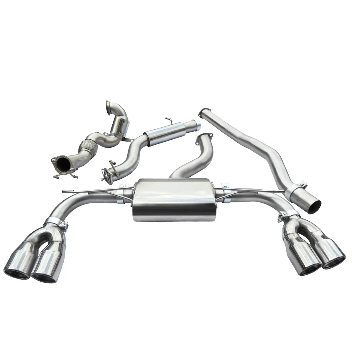 Audi S3 (8V) Saloon (Non-Valved) (13-18) Turbo Back Performance Exhaust 1
