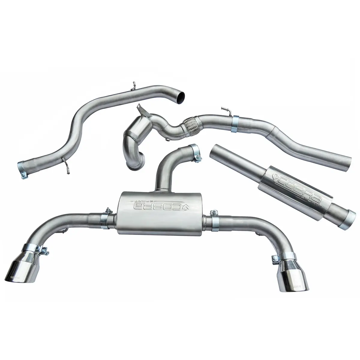 Vw Golf Gti (Mk7.5) 2.0 Tsi (5G) (17-20) Turbo Back Performance Exhaust 1