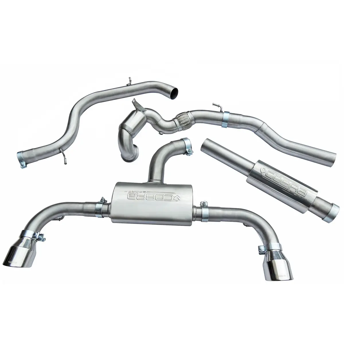 Vw Golf Gti (Mk7) 2.0 Tsi (5G) (12-17) Turbo Back Performance Exhaust 1