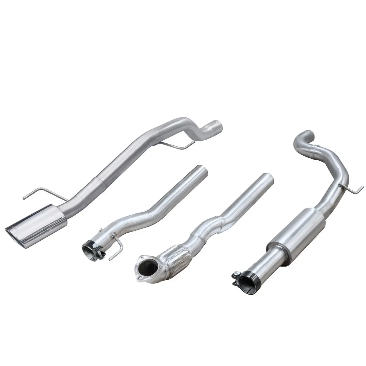 Vauxhall Corsa E 1.0 Turbo (15-19) Venom Box Delete Cat Back Performance Exhaust 1