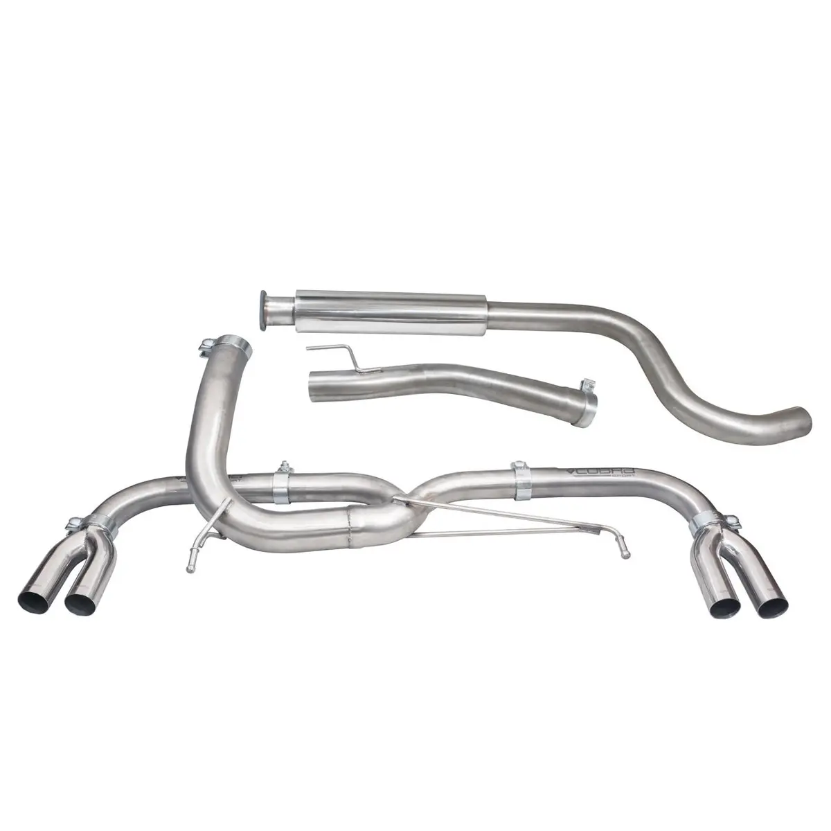 Vauxhall Astra J Vxr (12-19) Venom Box Delete Cat Back Performance Exhaust 1